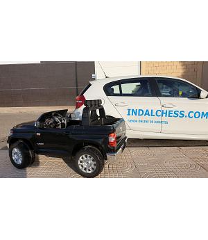 COCHE INFANTIL TOYOTA TUNDRA GIGANTE XXL 24V - 2 PLAZAS, NEGRO - MANDO PARENTAL LE2654